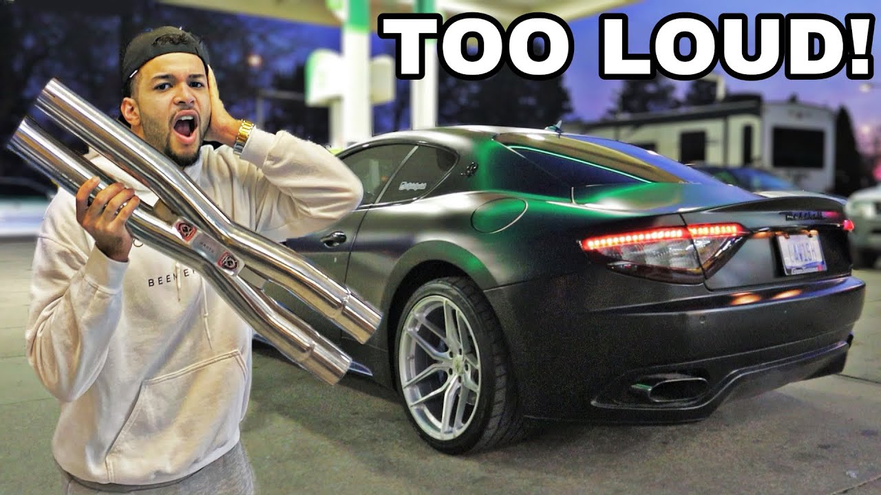 STRAIGHT PIPING A MASERATI GRANTURISMO! *TOO LOUD*
