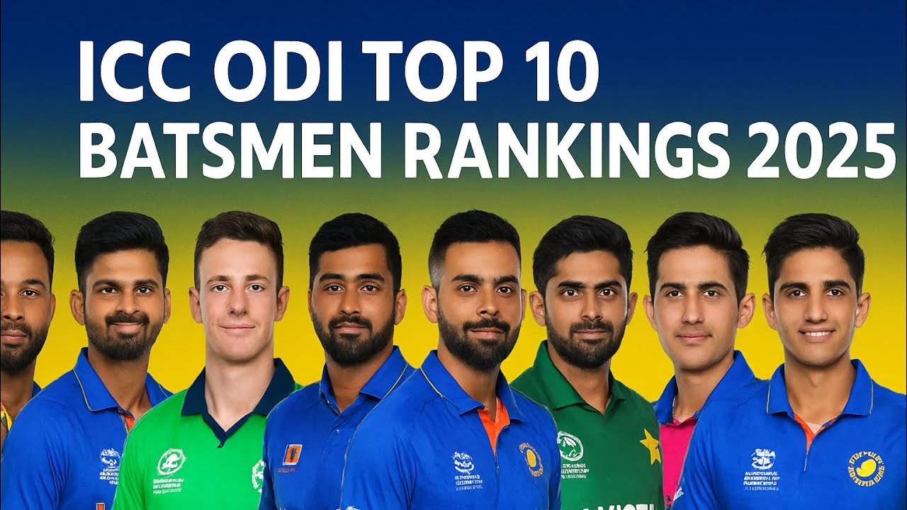 Top 10 ODI Batsmen in the World 2025 | ICC Official Ranking Update&rdquo; #cricket  #cricketlover 