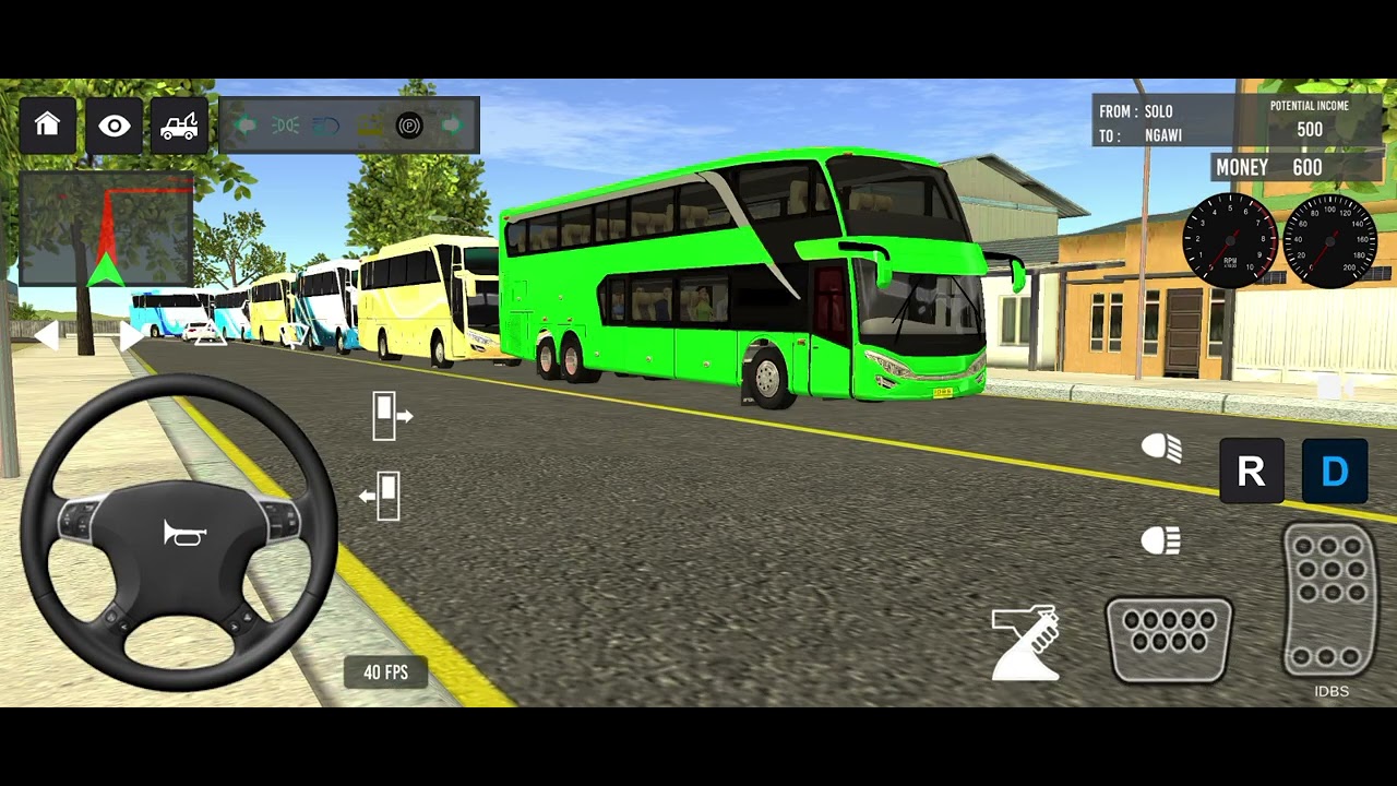BUS SIMULATOR INDONESIA Bus 🚌      Driving👮City euro Coach bus Simulator 🔥-Android Gameplay Bus 2024