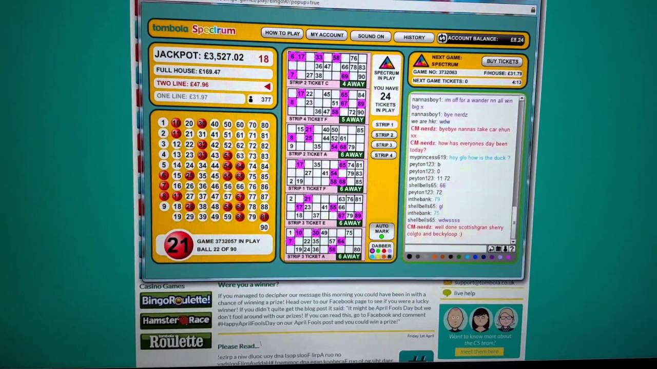 Tombola Bingo Review from www.EverythingBingo.co.uk