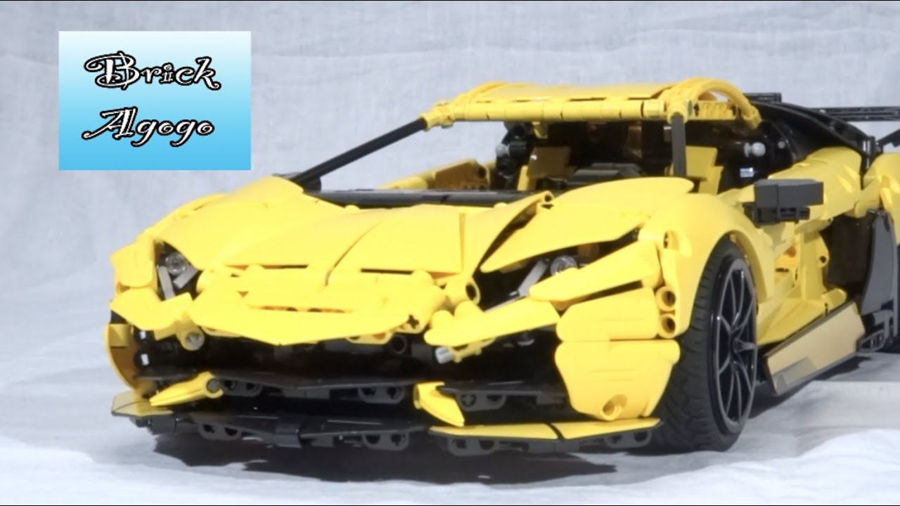Lego (CADA) Lamborghini Aventador SVJ - Lego Custom MOC