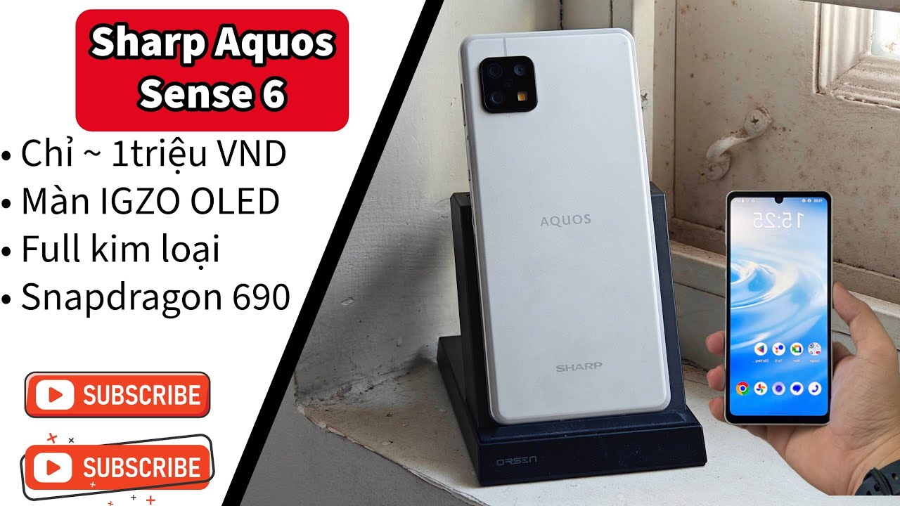 Đã tìm được điện thoại ~1 triệu có màn OLED cho anh em - Sharp Aquos Sence 6