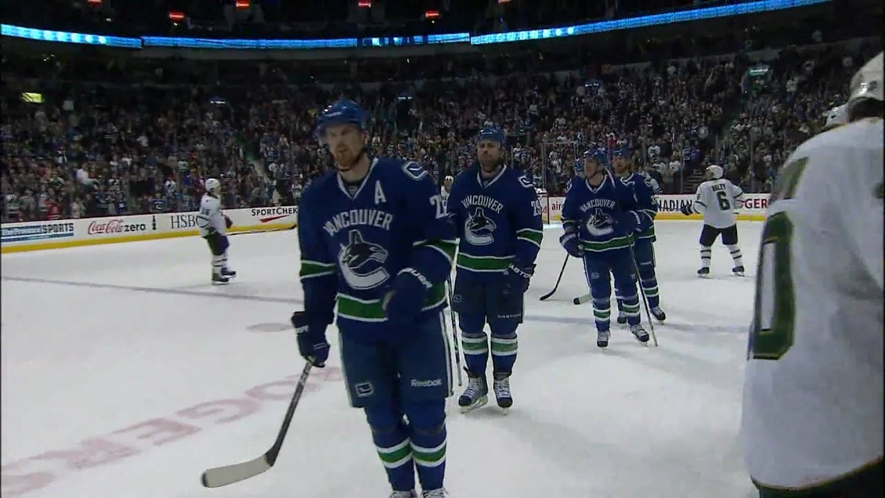 Henrik Sedin Tic Tac Toe Goal  Vs the Stars - 02.19.11 - HD