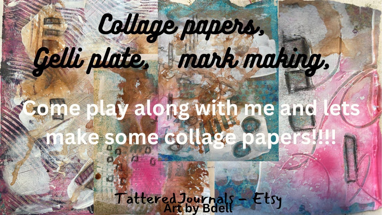 Lets make some collage papers together with our gelli plate and mark making
