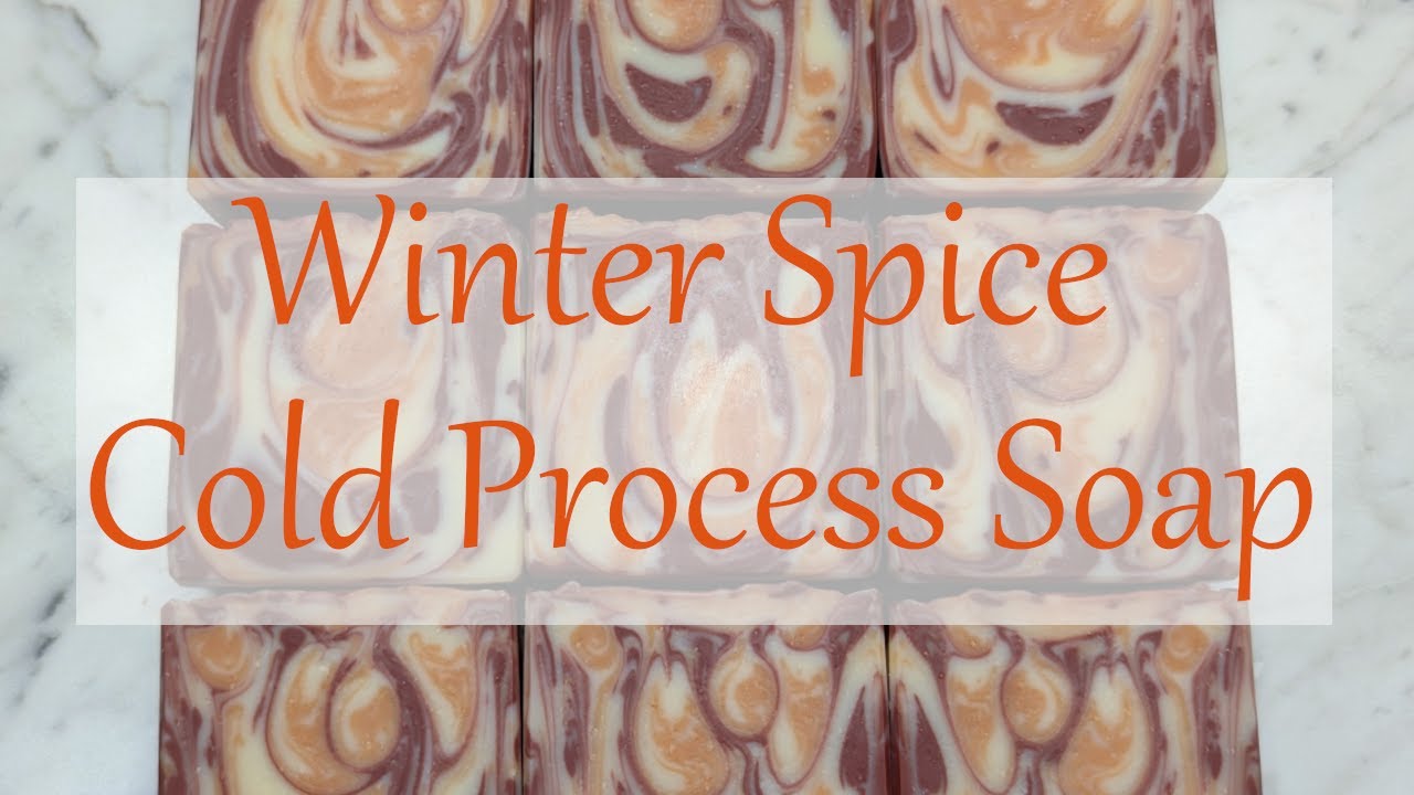 Making Winter Spice Cold Process Soap 🍊 | Winter 2025