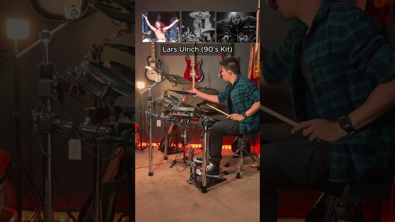 Master of Puppets with 3 different signature drum kits #Metallica #Gojira #SleepToken 🤔