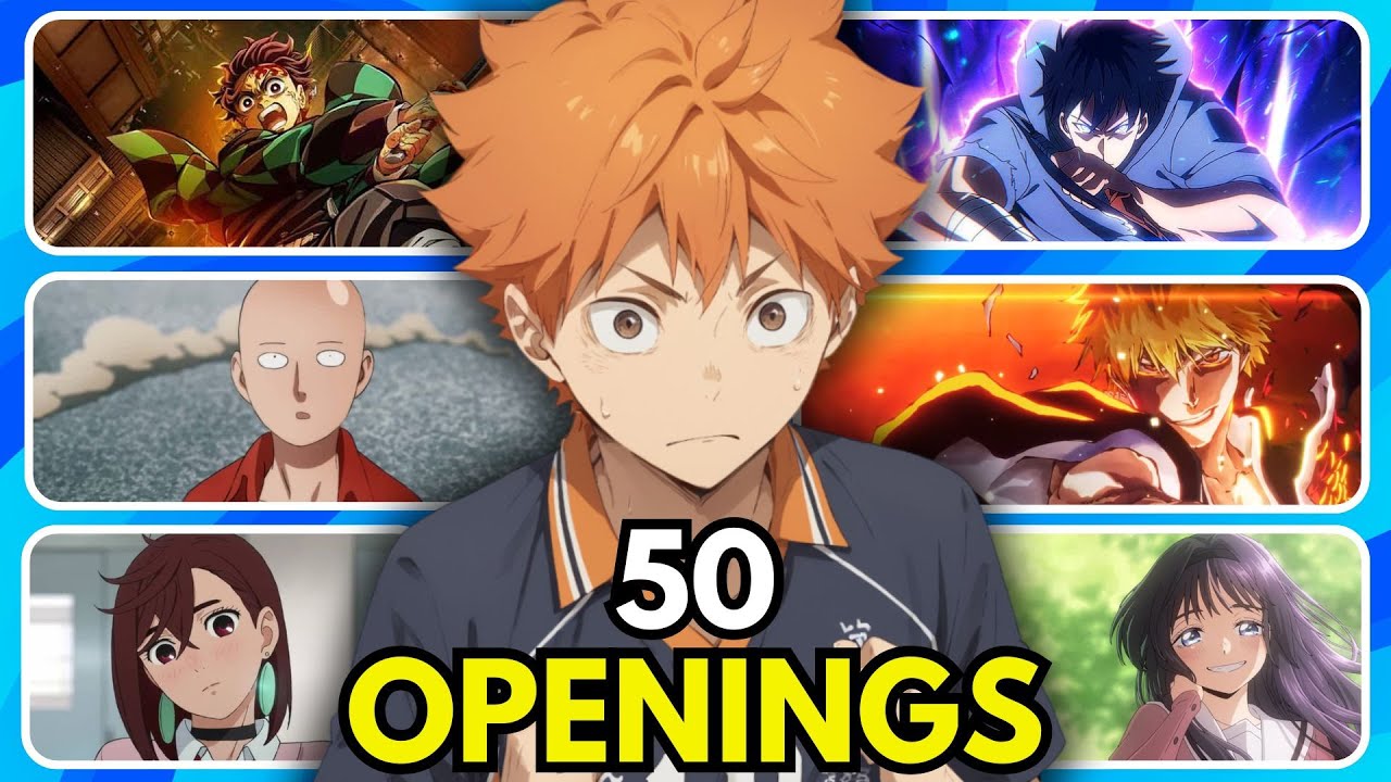 ANIME OPENING QUIZ🔥 - 50 Openings [VERY EASY - VERY HARD]