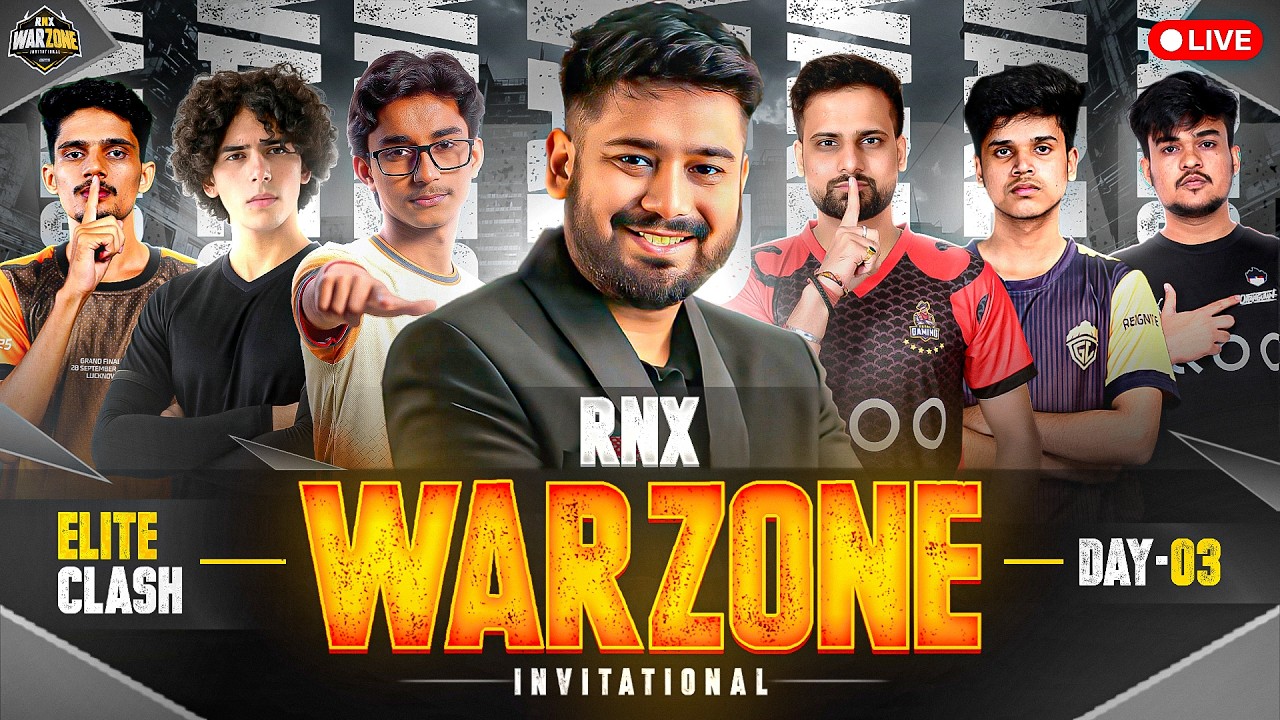 RNX WARZONE INVITATIONAL  | Qualifiers Day 3 #freefire #freefirelive #gyangaming