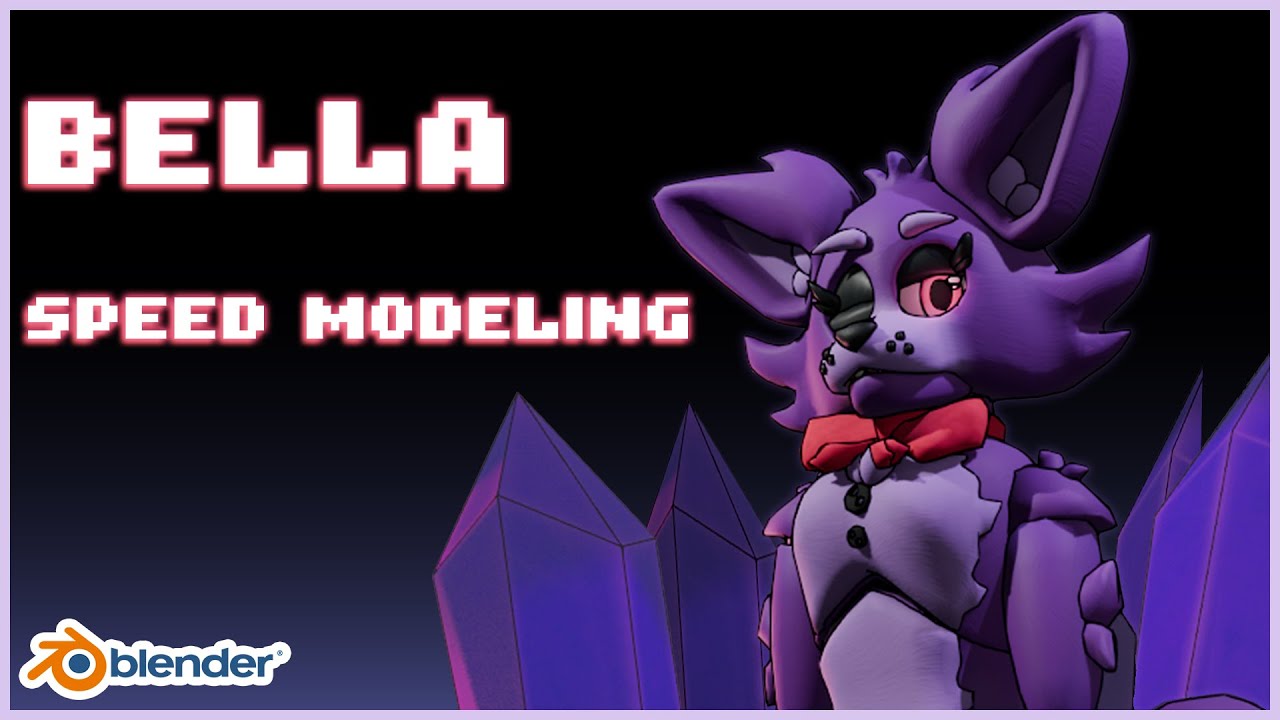Modeling A FNAF OC From Scratch! | BLENDER SPEED MODELING