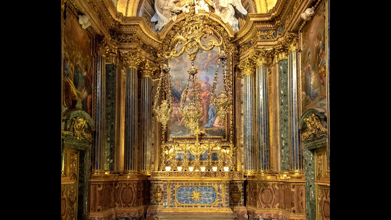 A deslumbrante Capela de S.  João Baptista  na Igreja de S.  Roque em Lisboa