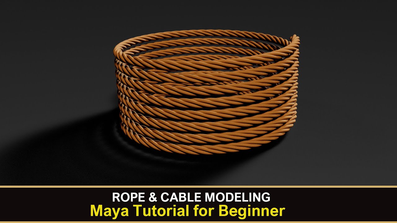 Modeling Rope and Cable Tutorial in Maya 2023
