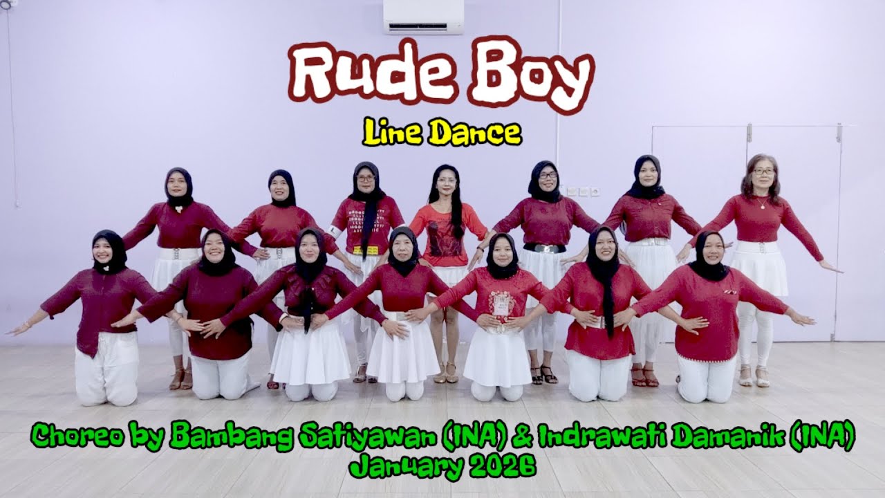 Rude Boy Line Dance - Choreo @bambangsatiyawan9498 @indrawatidamanik1975 - improver - Melody LD
