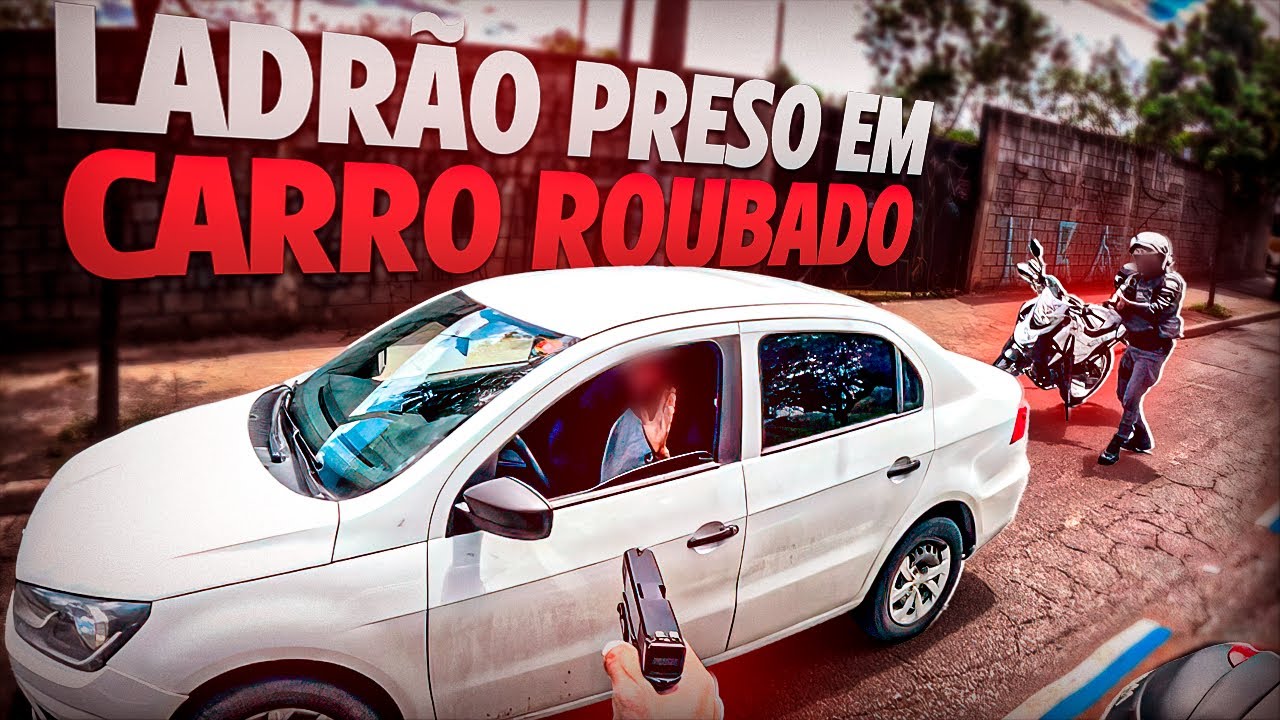 ROCAM prende ladr&atilde;o dentro de carro roubado