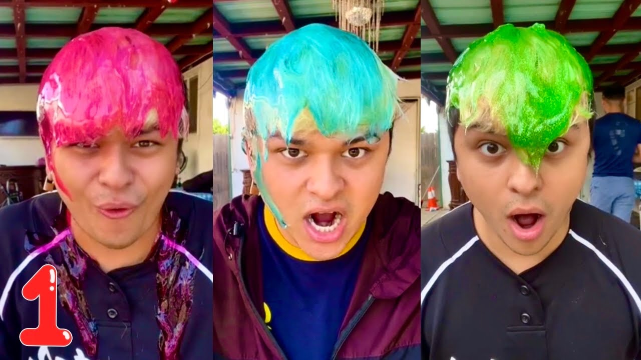 Hair Gel Hack! (I dump them on my head!) | COMPILATION