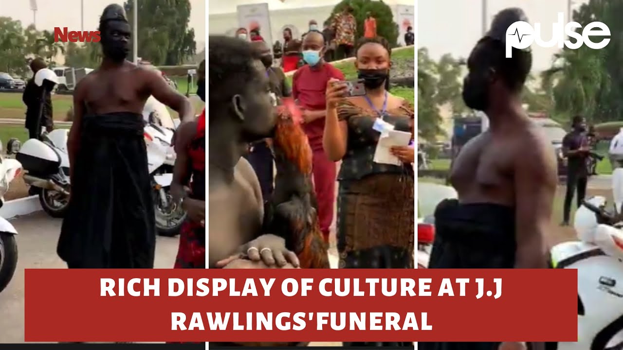 Rich and Powerful Ashanti Culture represented at J.J Rawlings' funeral.