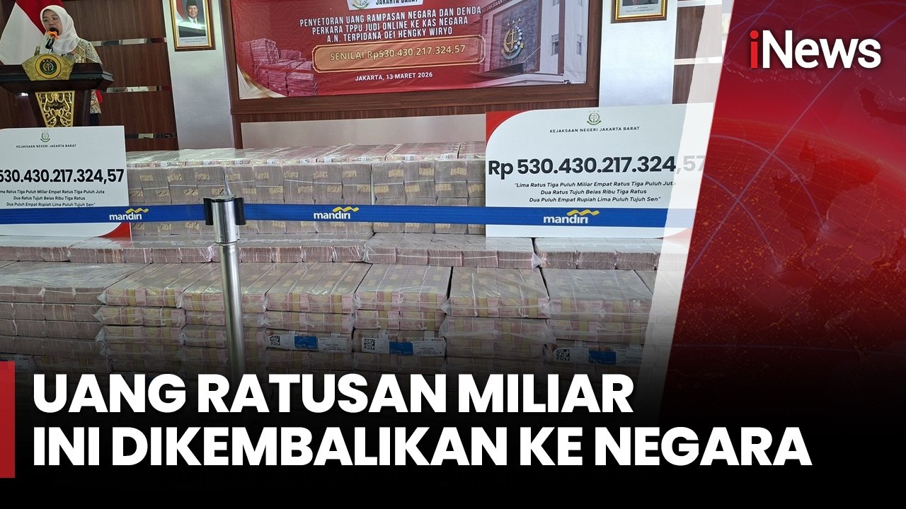 Penampakan Rp530 Miliar! Uang dari TPPU Judi Online Diserahkan ke Negara | iNews Pagi 14/3
