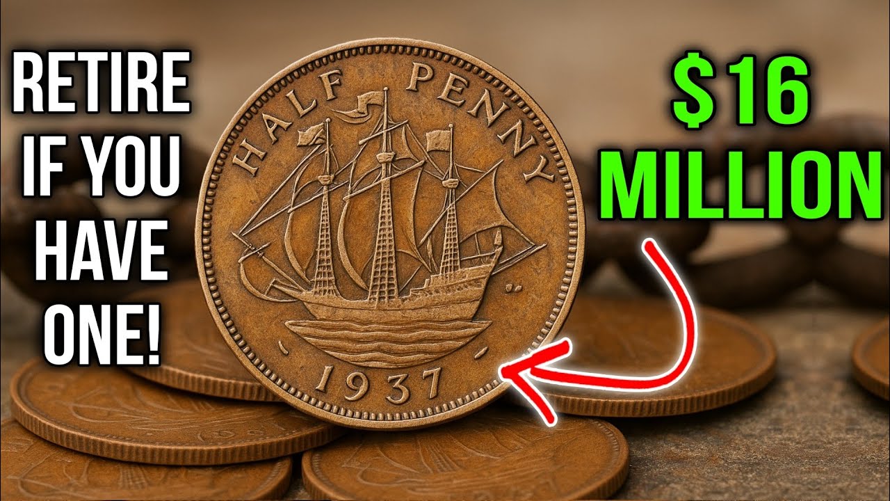 Top 7 Most Ultra UK Half Penny–Rare Half Penny Coins Worth MILLION'S!Valuable Old Coins To Look For!