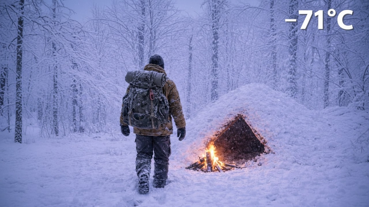 Surviving Alone at &minus;71&deg;C in a Snow Shelter | Solo Extreme Winter Survival
