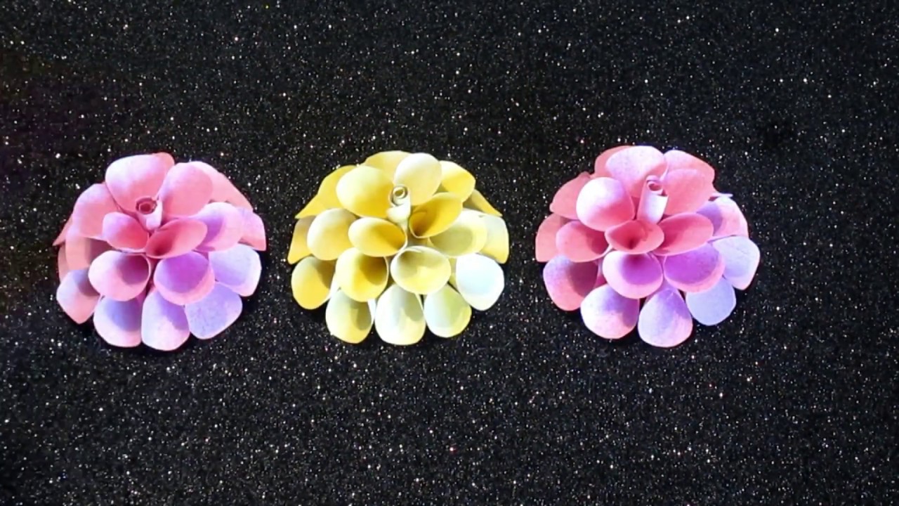 FIORI DI CARTA FAI DA TE FACILI/COME FARE I FIORI DI CARTA/EASY PAPER FLOWERS