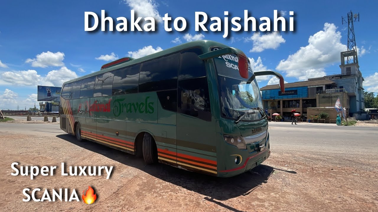*Bus journey in Bangladesh 🇧🇩* Dhaka to Rajshahi | National Travels #scania #travelvlog