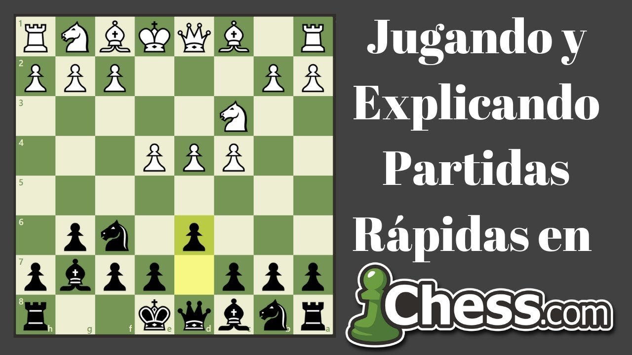 Jugando Partidas Rápidas de Ajedrez. Chess.com