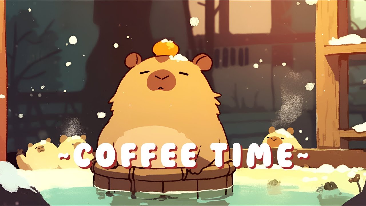 Capybara Chill Radio - Peaceful Beats for Studying & Relaxing ~ Peaceful Flow ~ 🦫 🌿 ☕