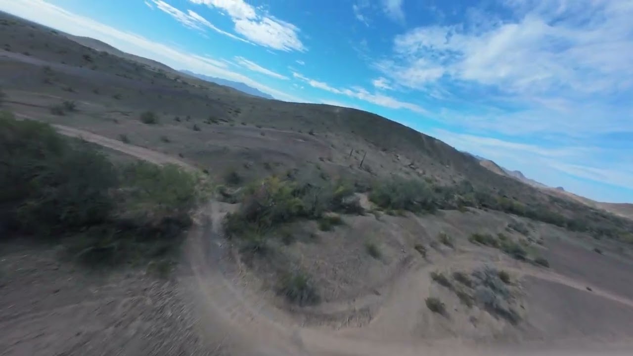Relaxing flight in desert