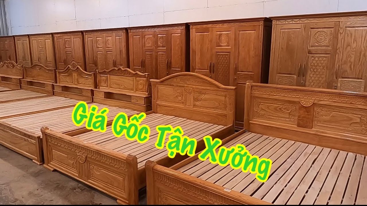 Báo Giá : các mẫu Giường Tủ Gỗ Gõ Đỏ,Gỗ Sồi Giá Cực Êm