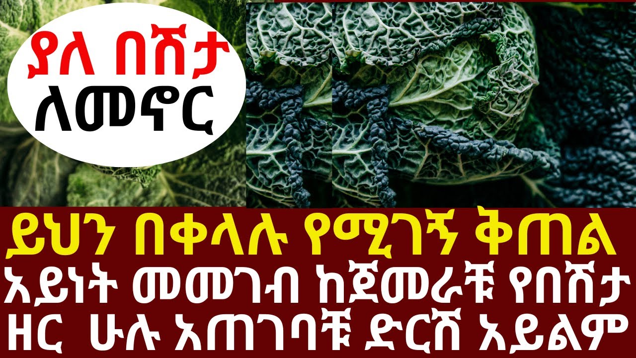 ይህን በቀላሉ የሚገኝ የጎመን ቅጠል አይነት መመገብ ከጀመራቹ የበሽታ ዘር ሁሉ አጠገባቹ ድርሽ አይልም| #drhabeshainfo|#legcramp #kneepain