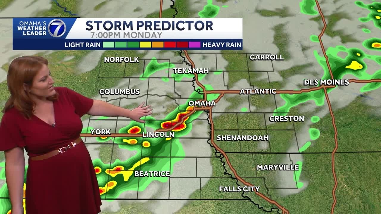 Strong to severe storm potential Monday afternoon for Omaha area