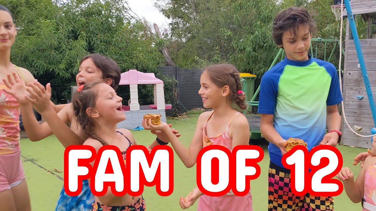 OMG CAKE FACE DISASTER + THE FUSSIEST KIDS REVEALED!!!!! FAM OF 12!!!!!