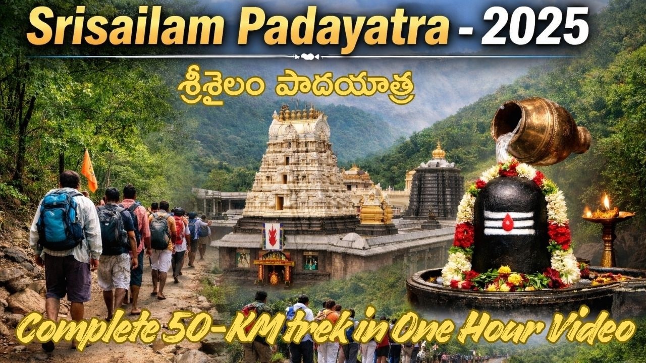 Srisailam Padayatra - 2025 || 50-KM Trek || Mahashivratri || Naveen