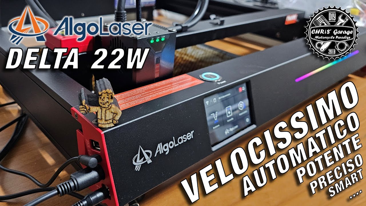 ALGOLASER DELTA 22 Watt: Solo PRO per questo incisore FULL OPTIONAL