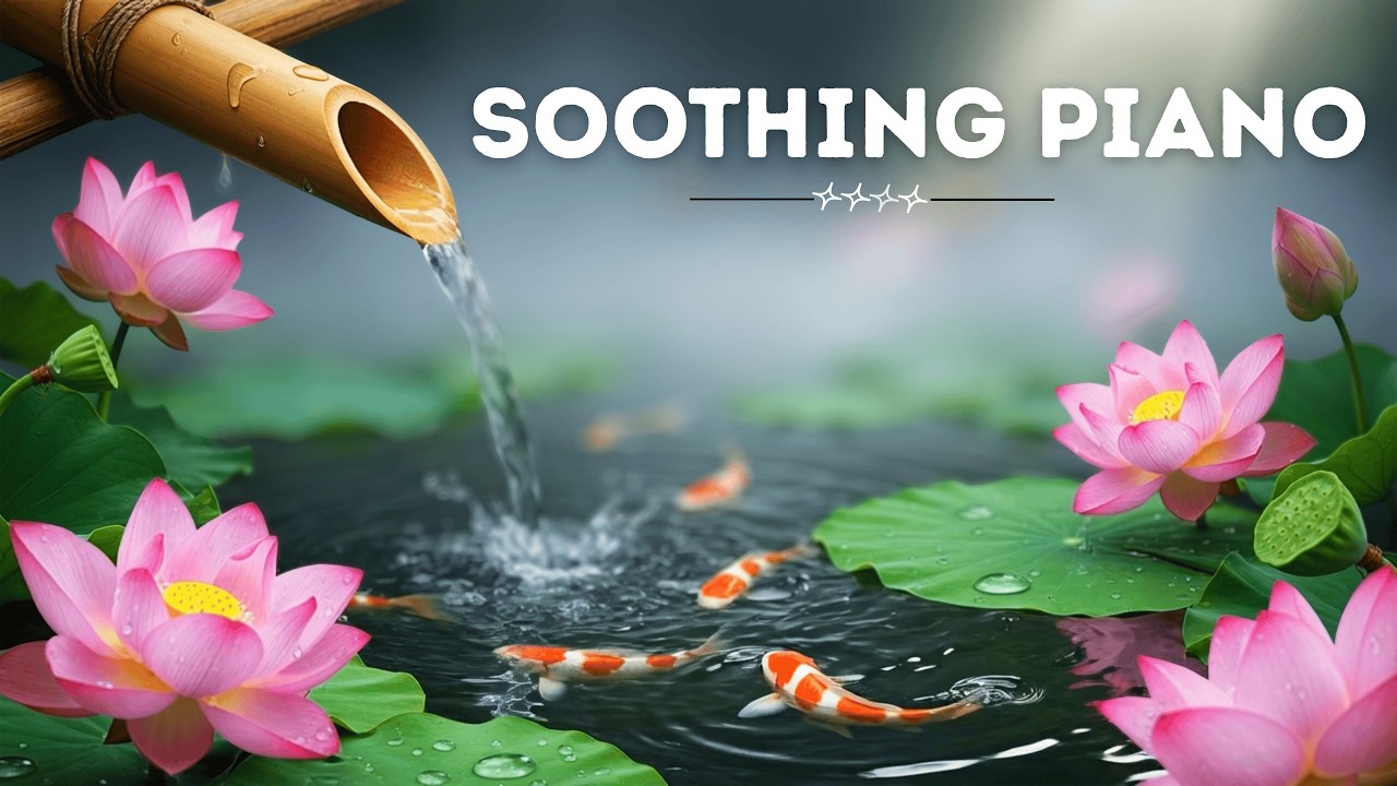 🔴Live 8-24Hours: Relaxing Waterfall Sounds and Piano for Deep Sleep.