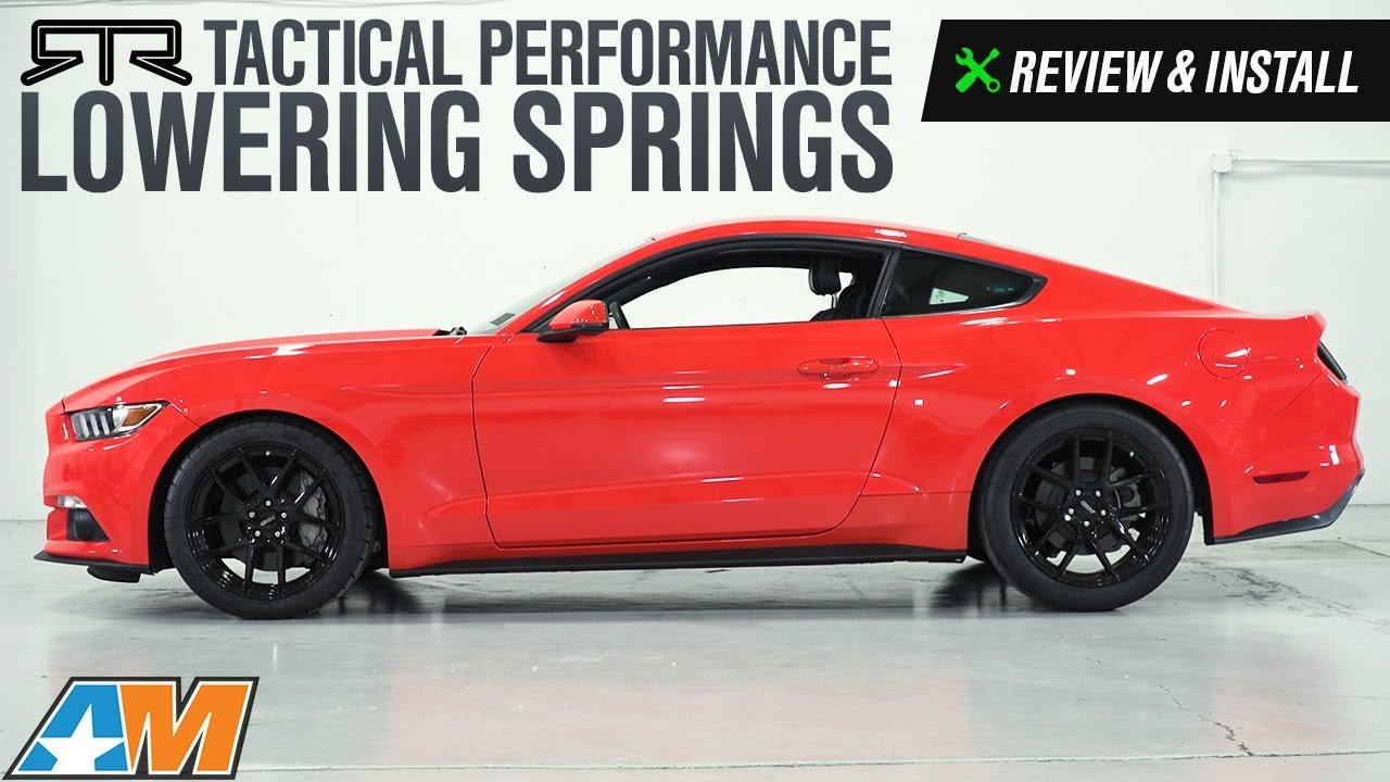 2015-2017 Mustang GT, EcoBoost RTR Tactical Performance Lowering Springs Review & Install