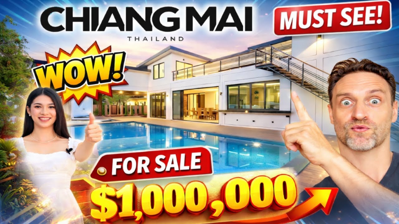 1 Million Dollar 'Modern Loft' House For Sale In CHIANG MAI Thailand.