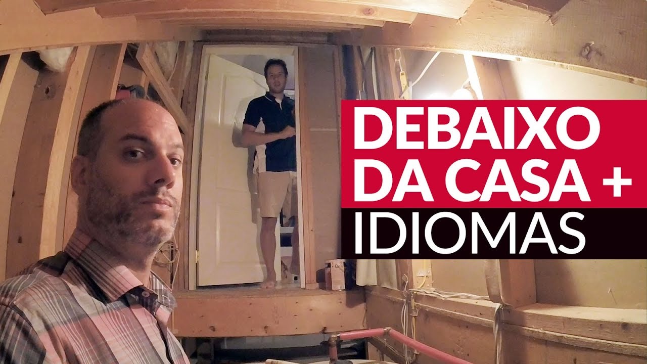 ENTREI DEBAIXO DA CASA DO CAIO + IDIOMAS FALADOS EM CASA