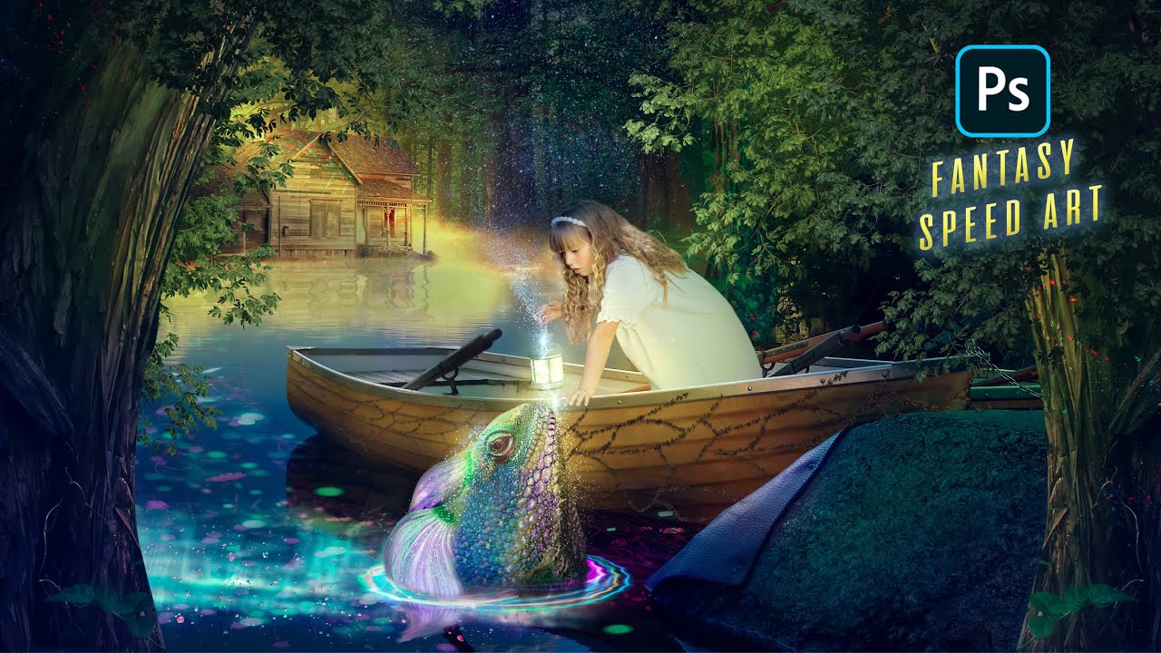 Create a FANTASY Photoshop Manipulation - photoshop speed art