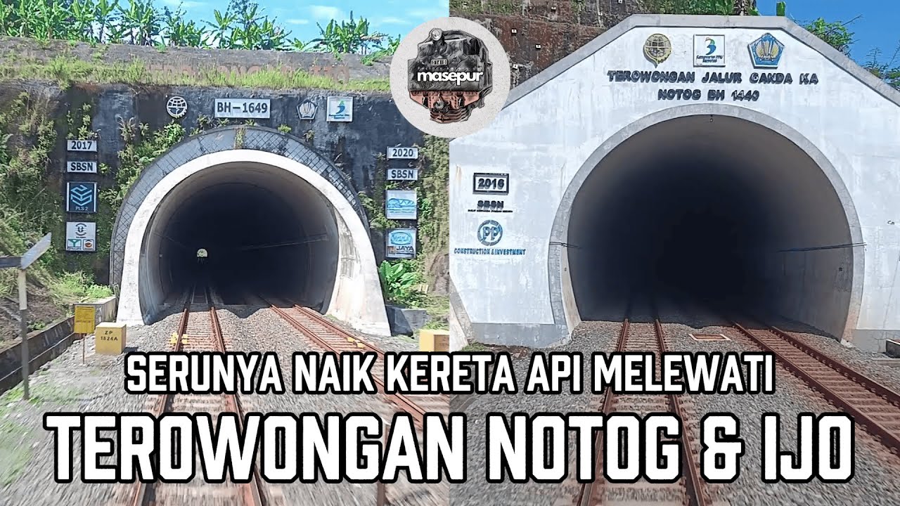 Serunya Naik Kereta Api melewati Terowongan Notog & Ijo | Seri Hunting Kereta
