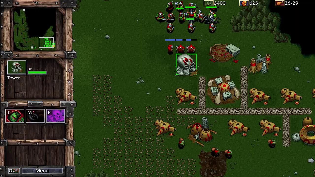 Warcraft 1 Remastered Skirmish Gameplay Orcs 1-22-26