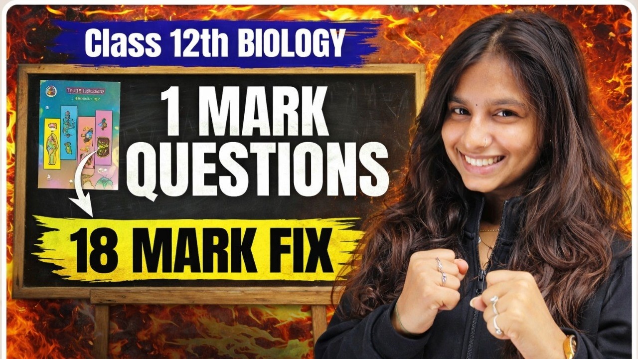 HSC Class 12 Biology 🔥 1 Mark Questions | Complete Revision | Maharashtra Board | Pranita Ma&rsquo;am