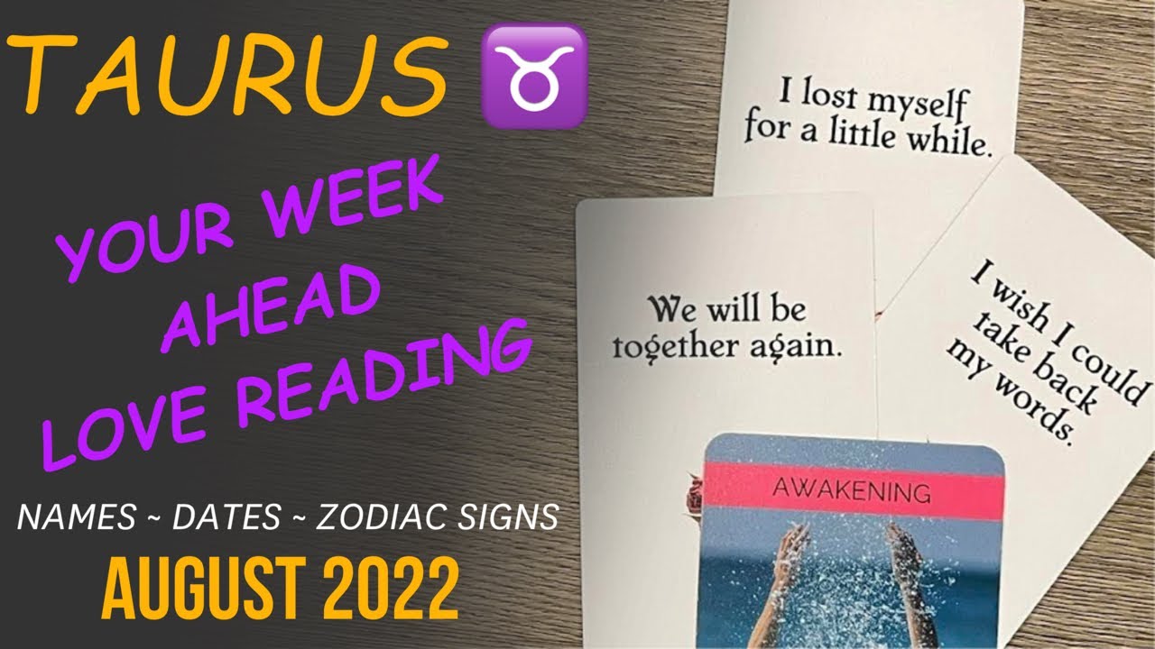 Taurus ♉️ WOW! The Universe Is Waking Your Person Up! August 2022 Taurus Love Tarot Reading