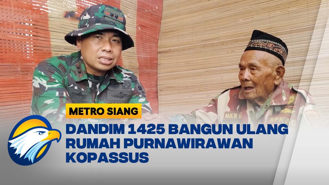 Dandim 1425 Jeneponto Bantu Purnawirawan Kopassus - [Metro Siang]
