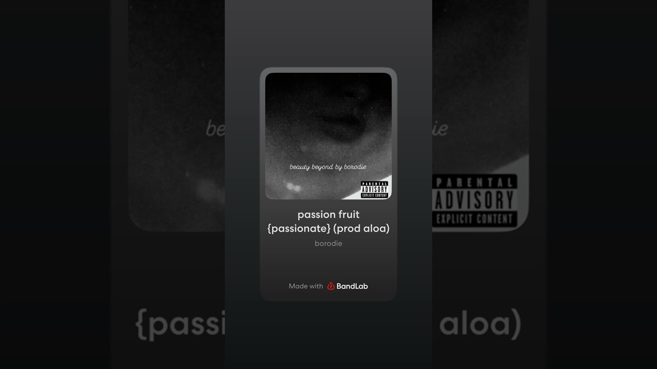 passion fruit {passionate} (prod aloa)