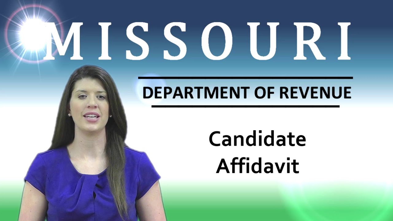 Candidate Affidavit Requirements