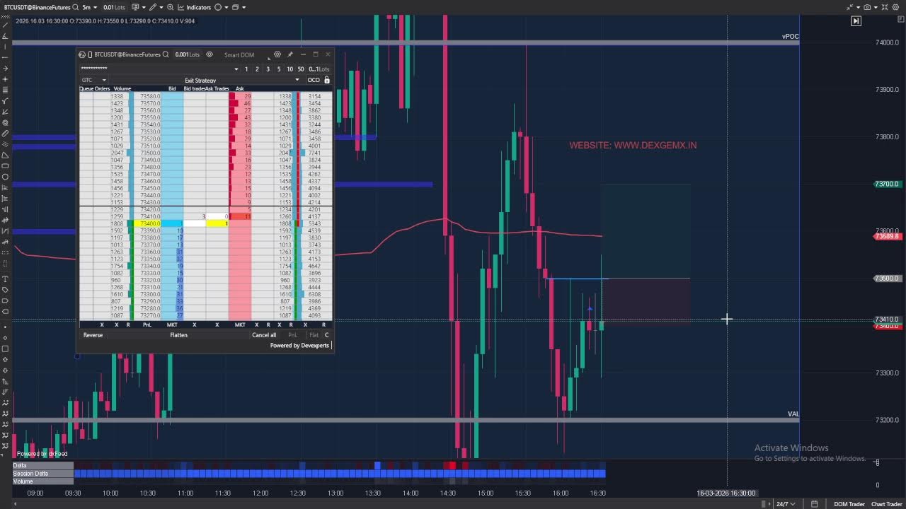 Crypto & Gold Orderflow Live