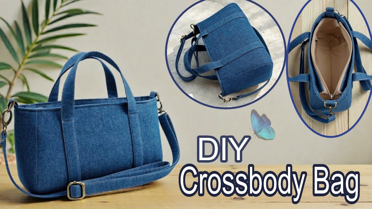 DIY Cara Membuat Tas/Crossbody Bag Tutorial & Pattern
