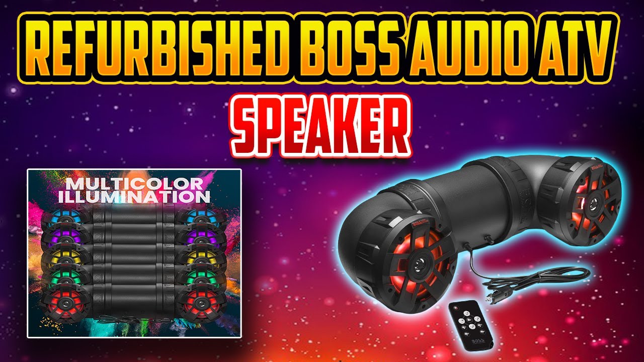 Refurbished BOSS Audio ATV Speaker Unboxing, Install and Sound Test