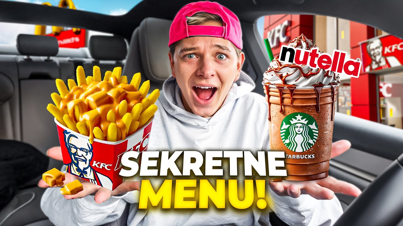 TESTUJĘ SEKRETNE MENU Z FAST FOODÓW 😱 | Dominik Rupiński
