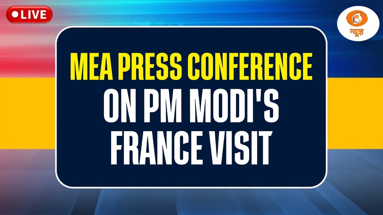 LIVE | MEA Press Conference on PM Modi's France Visit